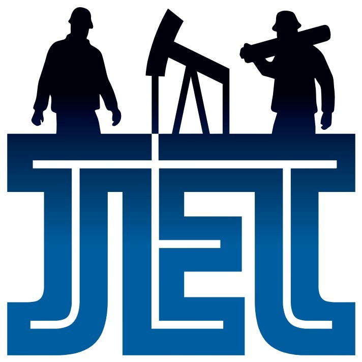 JET logo, blue and black